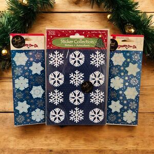 Christmas Snowflake Vintage Stickety-Doo-Da American Greetings & 2006 Stickers